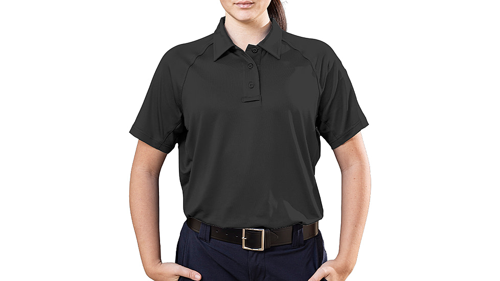 Elbeco UFX Persist Short Sleeve Polo - Women's, Black, Large, KF4020BL+L