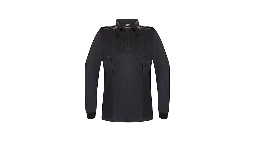 Men's Midnight Navy Long Sleeve UFX Uniform Polo Shirt