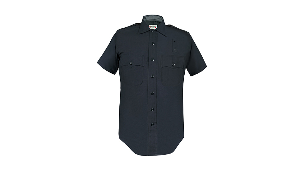 Mens, Dark Navy, LAPD 100% Wool Short Sleeve Shirts
