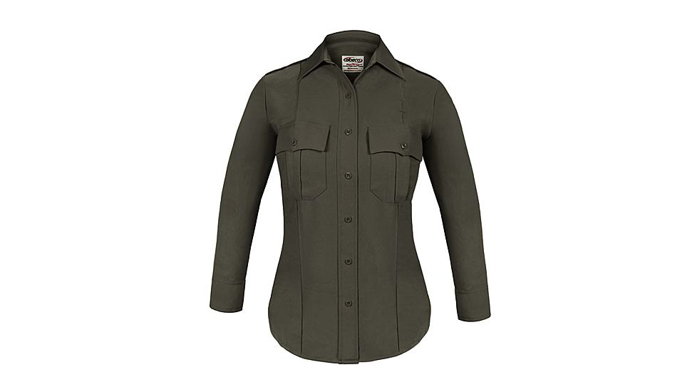 Womens, Brown, TexTrop2 Long Sleeve Shirts, Ladies Choice, Zipper