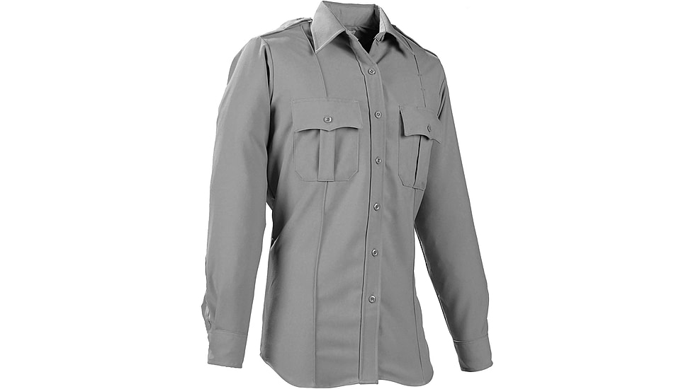 Elbeco Womens Dutymaxx Ls Shirt, Gray - 9581LCD-52