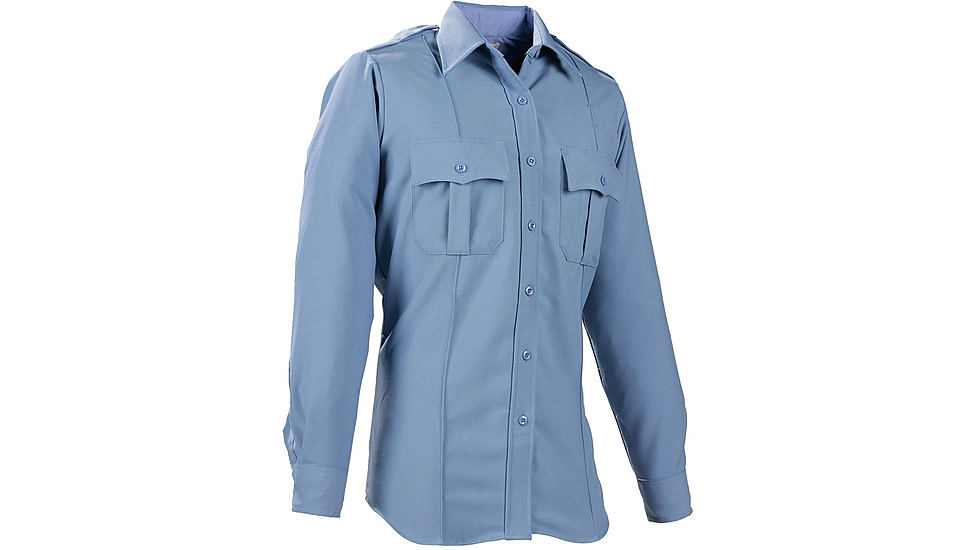 Elbeco Womens Dutymaxx Ls Shirt, Medium Blue - 9586LCD-52