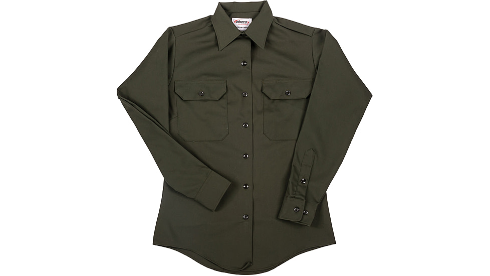 Elbeco Womens, Forest Green, La County Sheriff, Long Sleeve, Plain Pocket - 4657-36
