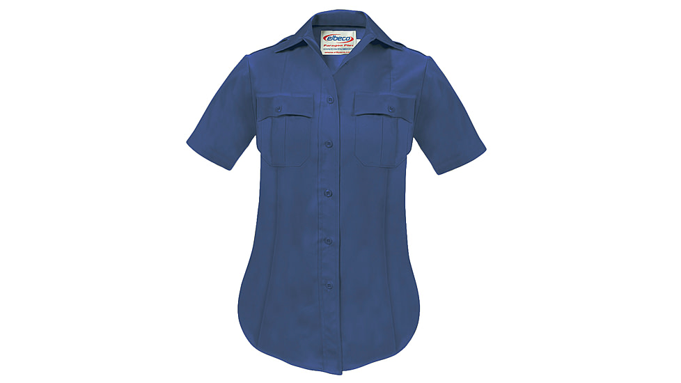Elbeco Womens Navy Paragon Plus Short Sleeve Shirt - P854LC-48