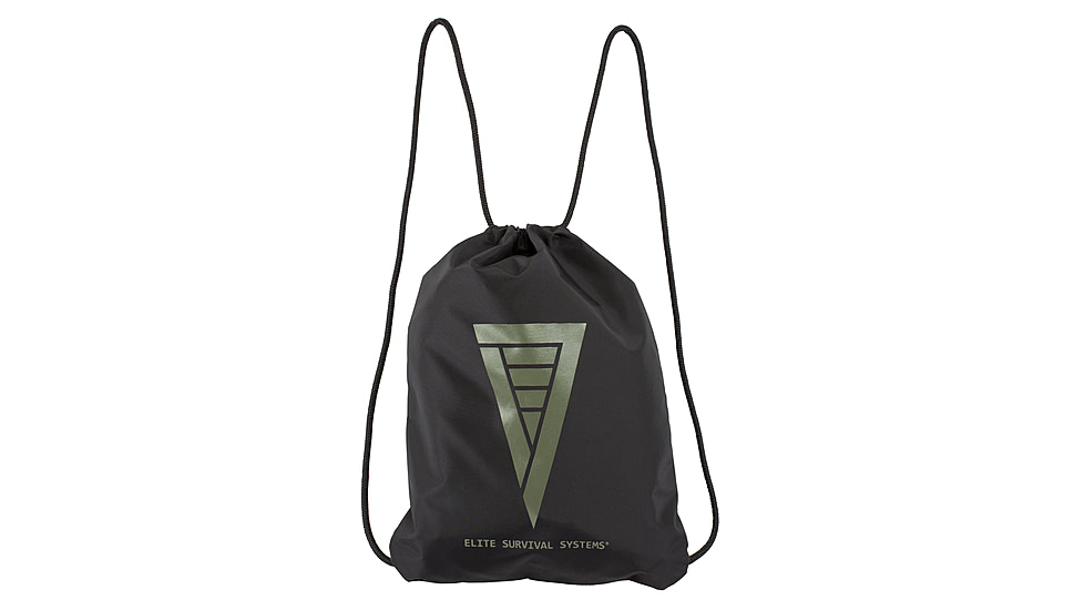Elite Survival Systems Elite Drawstring Cinch Pack, Black/Olive EDCP-OD