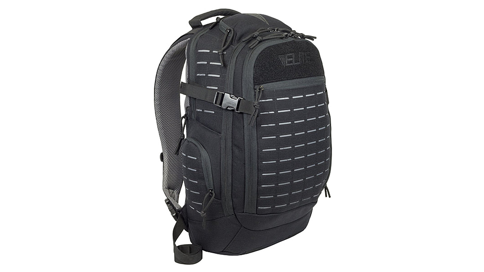 Elite Survival Systems Guardian EDC Backpack w/Armor Panel, Black, 7722-B-A