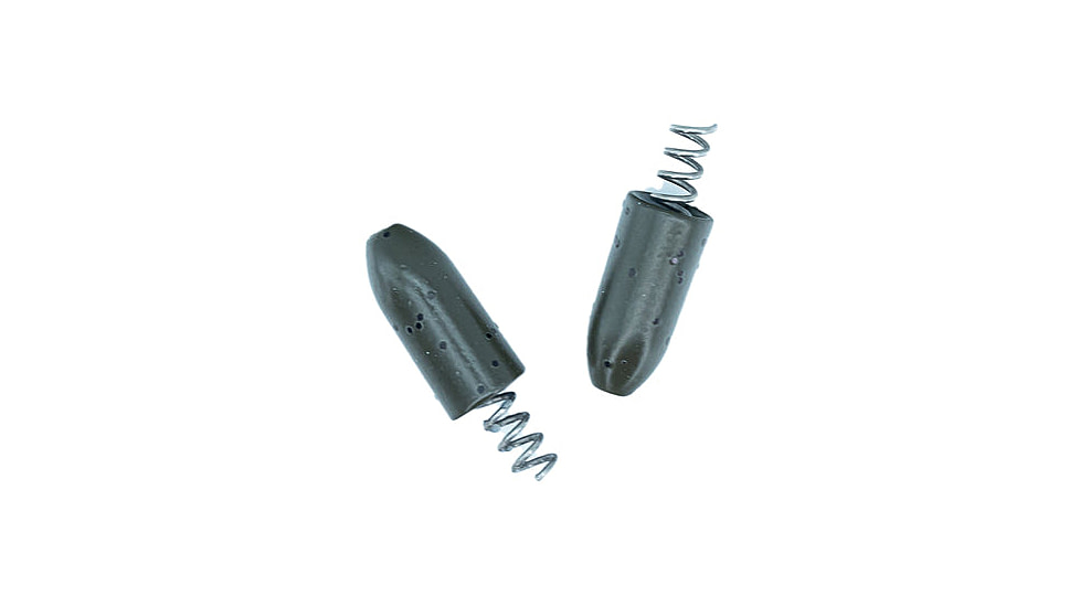 Epic Baits Tungsten Round Drop Shot, 4 per Pack, Green/Pumpkin, 3/16 oz, 3-16ozscrewg-p