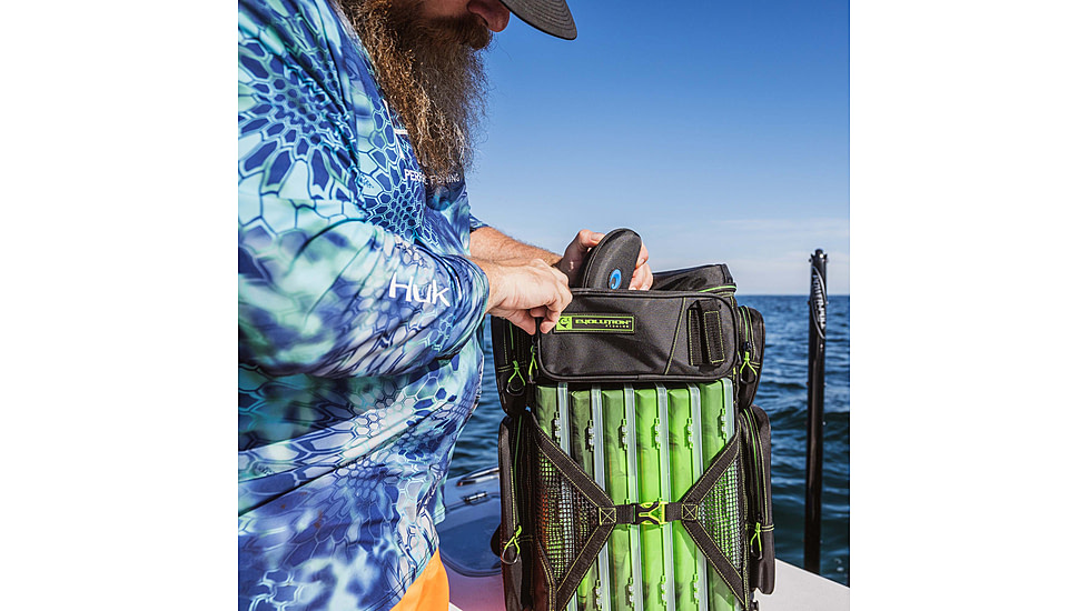 Evolution Outdoor 3600 Drift Tackle Backpack, Green, 34013-EV
