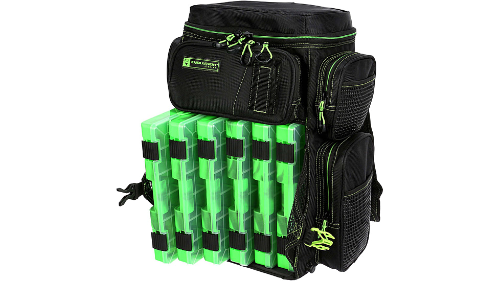 Evolution Outdoor 3600 Drift Tackle Backpack, Green, 34013-EV