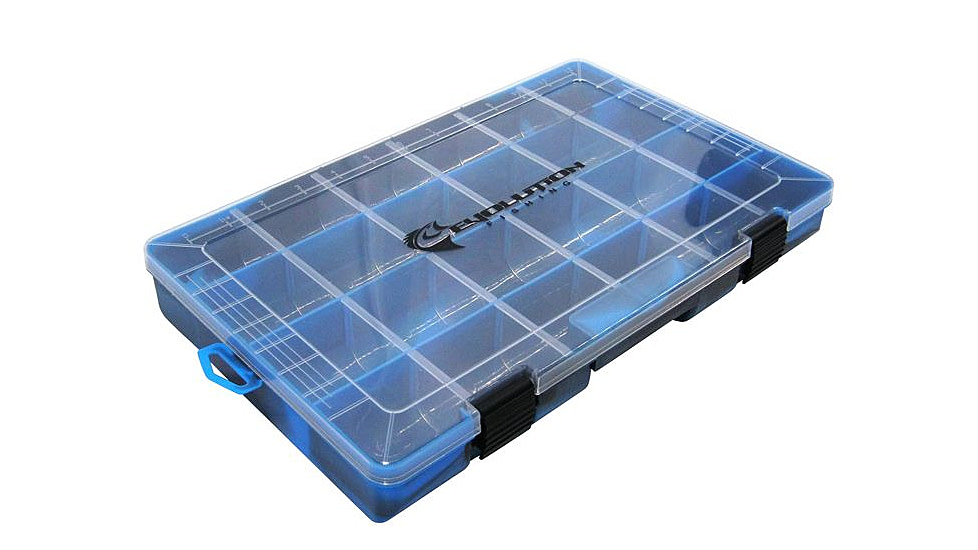 Evolution Outdoor 3700 Fishing Drift Series Colored Tackle Tray, Blue/Black, 3700, 37002-EV