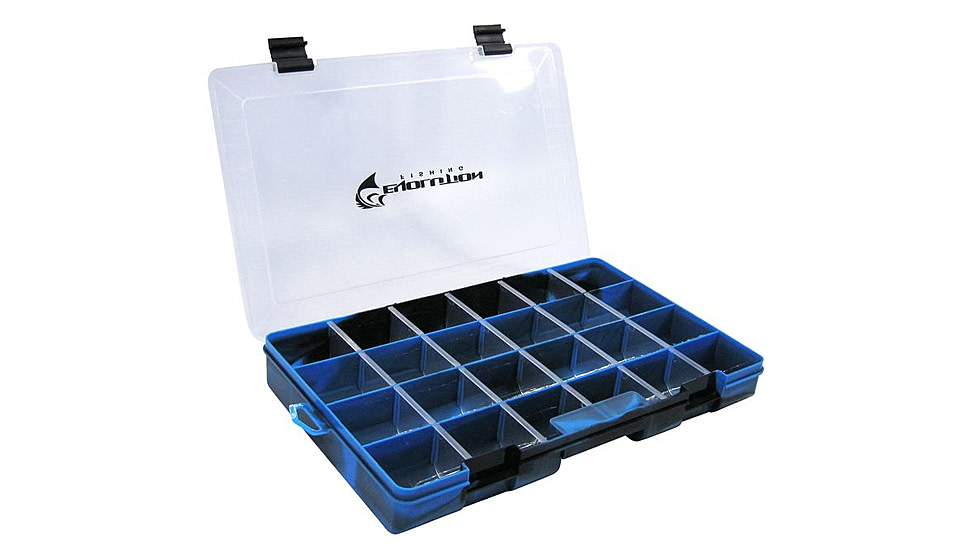 Evolution Outdoor 3700 Fishing Drift Series Colored Tackle Tray, Blue/Black, 3700, 37002-EV