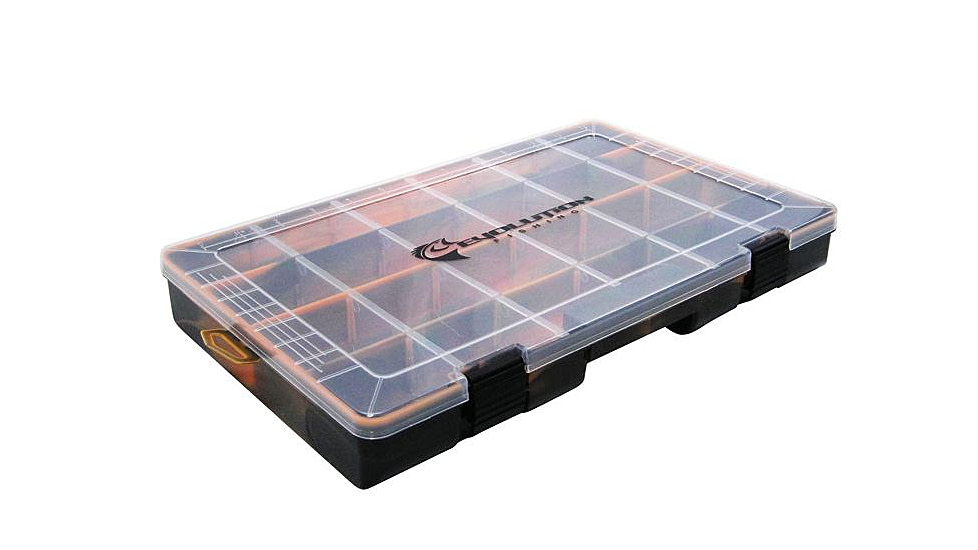 Evolution Outdoor 3700 Fishing Drift Series Colored Tackle Tray, Orange/Black, 3700, 37001-EV