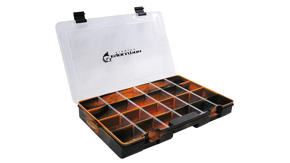 Evolution Outdoor 3700 Fishing Drift Series Colored Tackle Tray, Orange/Black, 3700, 37001-EV