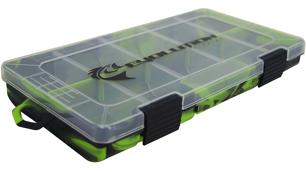 Evolution Outdoor Drift Series 3500 Tackle Tray, Green/Black, 35014-EV
