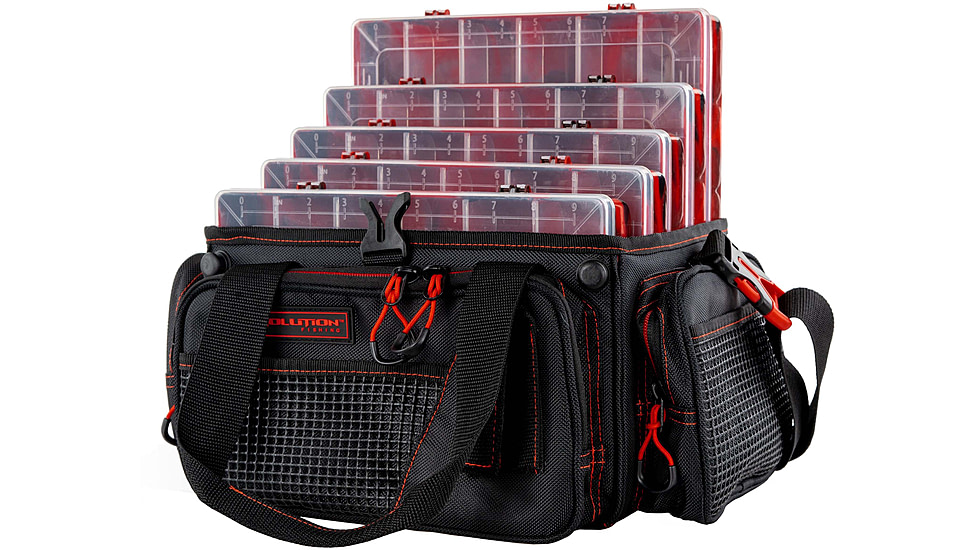 Evolution Outdoor Horizontal 3600 Drift Series Tackle Bags, Red/Black, H36014-EV