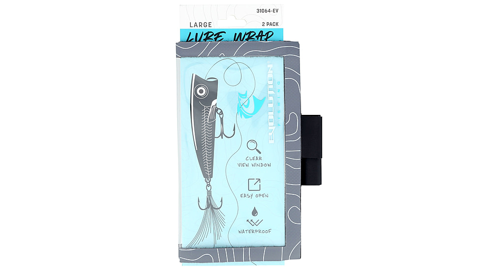 Evolution Outdoor Lure Wrap 2/pk, Grey, Large, 31064-EV