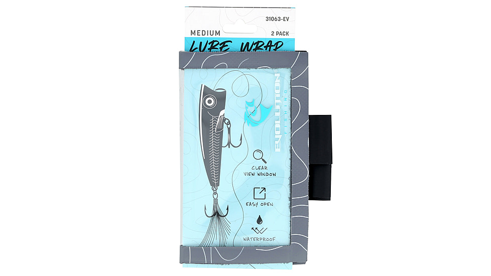 Evolution Outdoor Lure Wrap 2/pk, Grey, Medium, 31063-EV