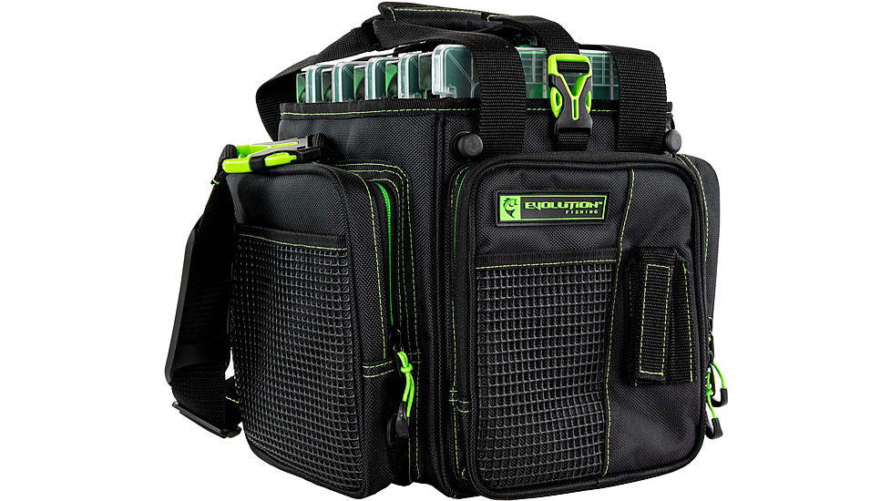 Evolution Outdoor Vertical 3600 Drift Series Tackle Bags, Green/Black, V36016-EV