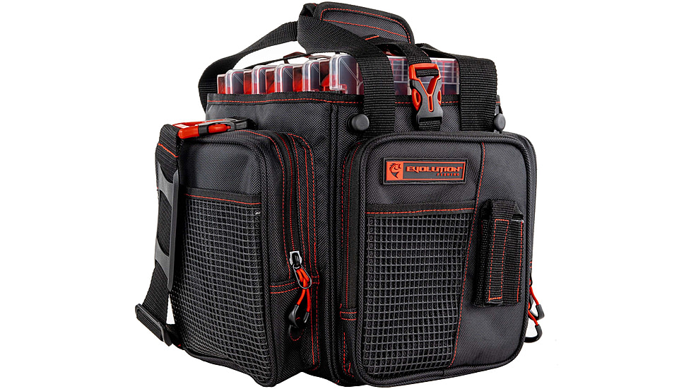 Evolution Outdoor Vertical 3600 Drift Series Tackle Bags, Red/Black, V36019-EV