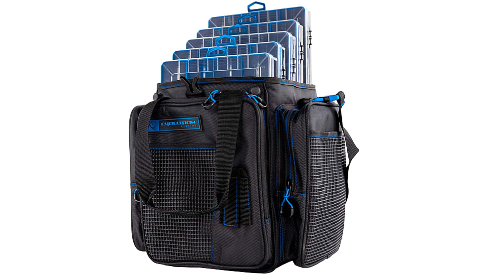 Evolution Outdoor Vertical 3700 Drift Series Tackle Bags, Blue/Black, V37013-EV