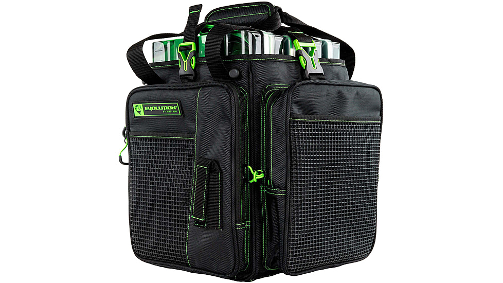 Evolution Outdoor Vertical 3700 Drift Series Tackle Bags, Green/Black, V37012-EV