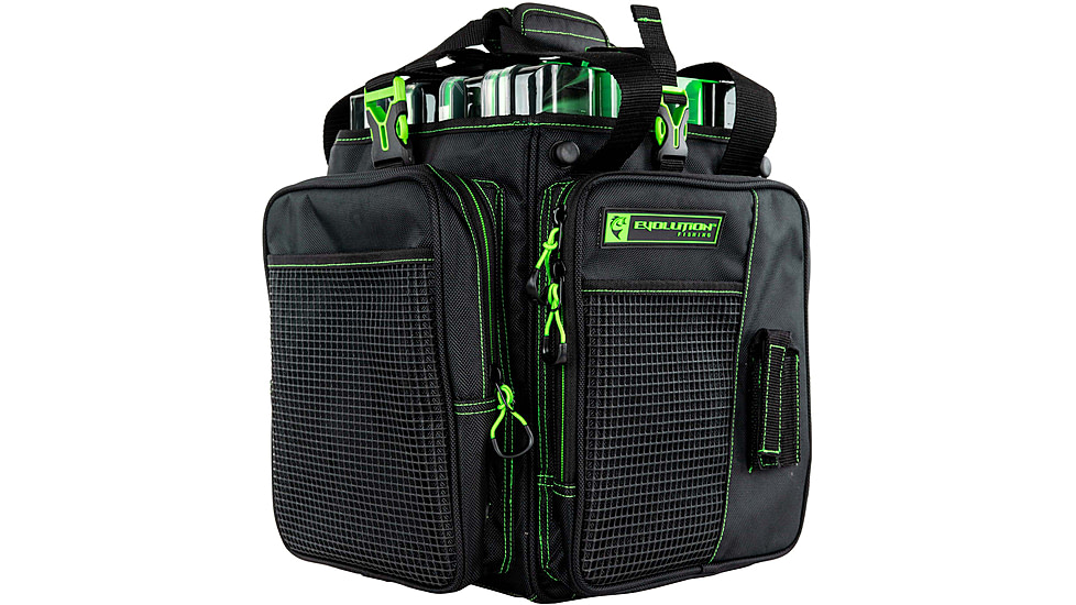 Evolution Outdoor Vertical 3700 Drift Series Tackle Bags, Green/Black, V37012-EV