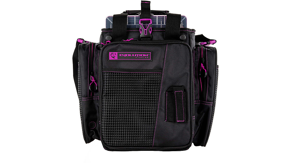 Evolution Outdoor Vertical 3700 Drift Series Tackle Bags, Purple/Black, V37016-EV