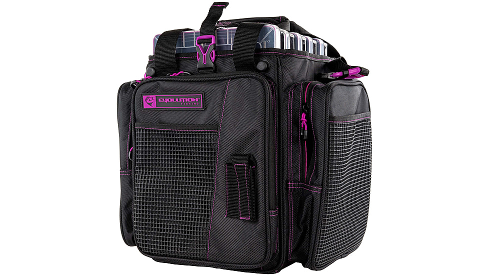 Evolution Outdoor Vertical 3700 Drift Series Tackle Bags, Purple/Black, V37016-EV