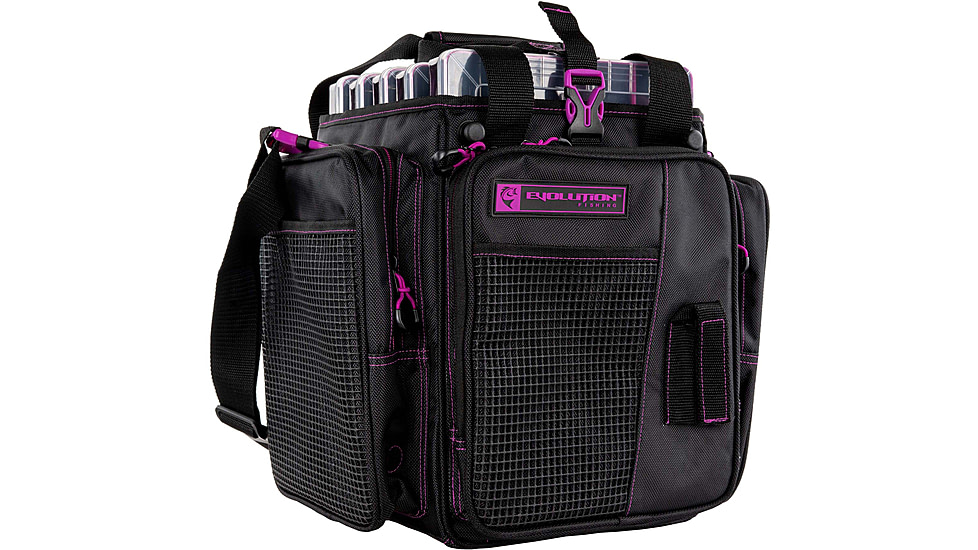 Evolution Outdoor Vertical 3700 Drift Series Tackle Bags, Purple/Black, V37016-EV
