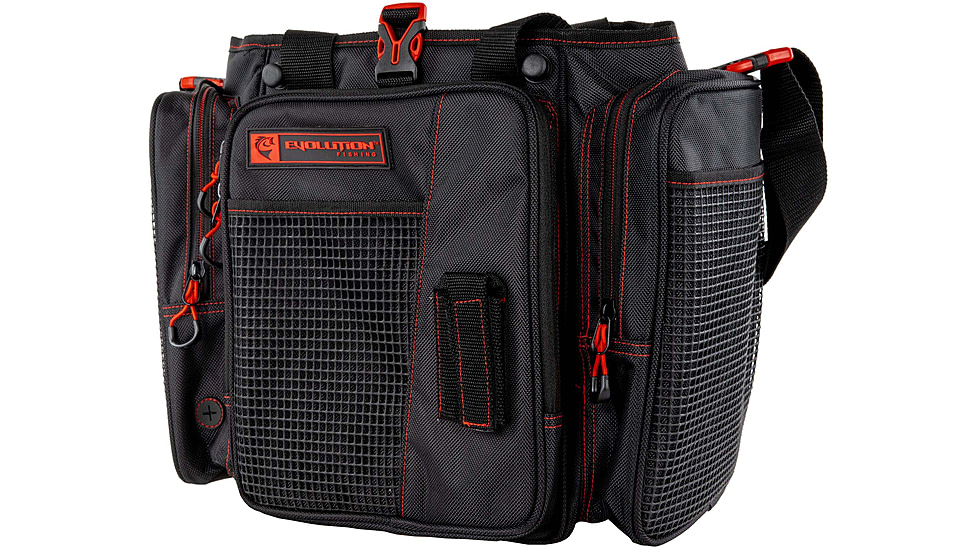 Evolution Outdoor Vertical 3700 Drift Series Tackle Bags, Red/Black, V37015-EV