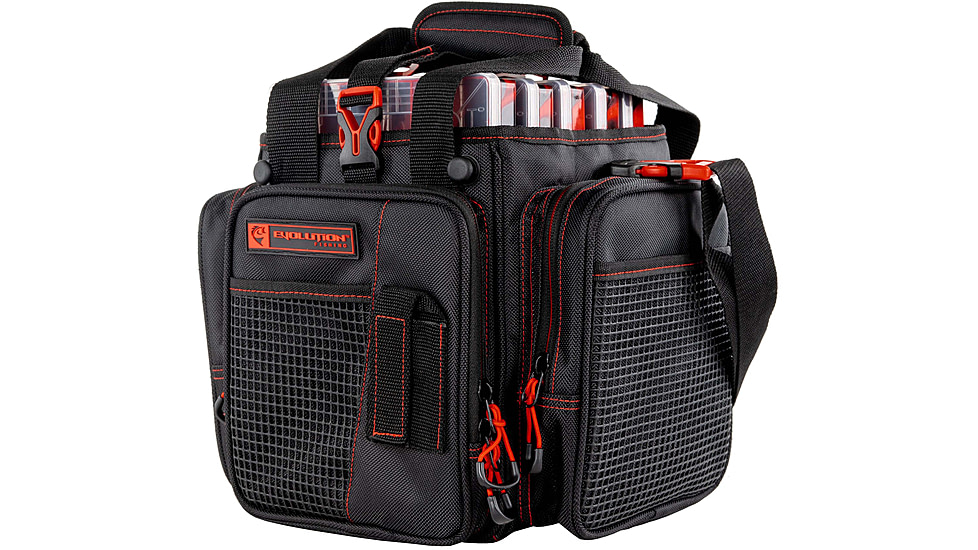 Evolution Outdoor Vertical 3700 Drift Series Tackle Bags, Red/Black, V37015-EV