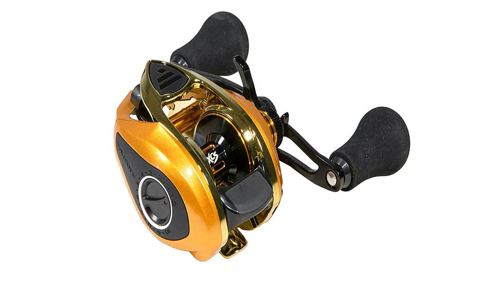 Favorite Fishing Soleus XCS casting reel, Gold/Gold 8.1-1, Right, Gold/Gold, SLSG8XR