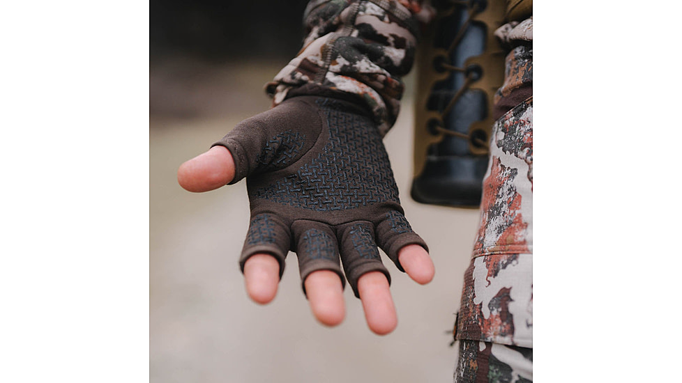 First Lite Rugged Wool Half Finger Gloves