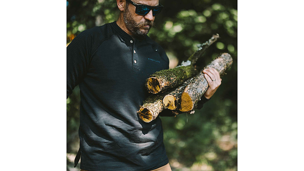 First Lite ThermaGrid Merino Henley - Mens