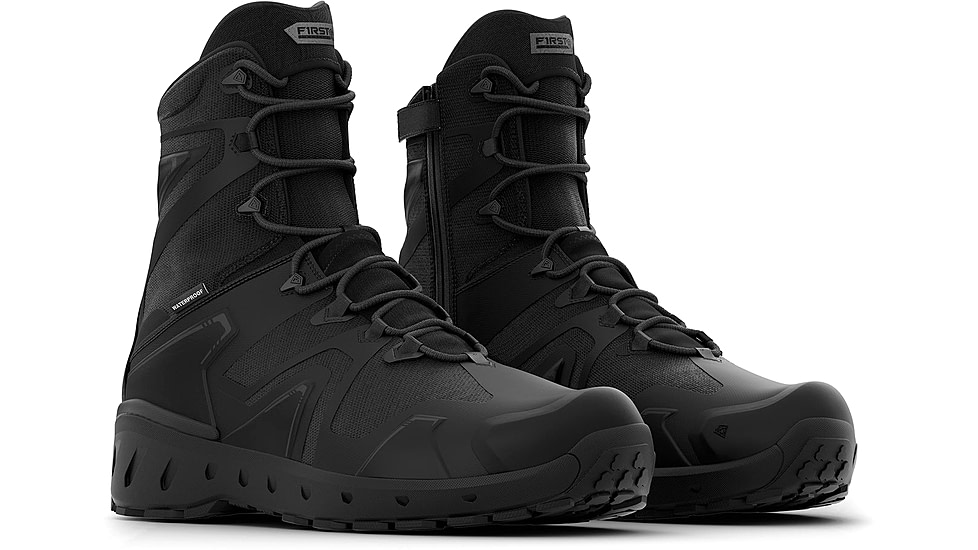 First Tactical AERO-TAC 8in H2O Side-Zip Tactical Boots - Mens, Black, 5 US/Regular, 165927-019-5-R