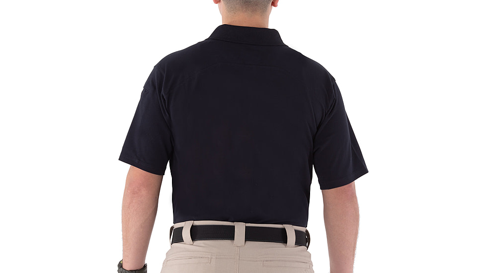 First Tactical Cotton Short Sleeve Polo - Mens, Midnight Navy, Small, 112508-729-S