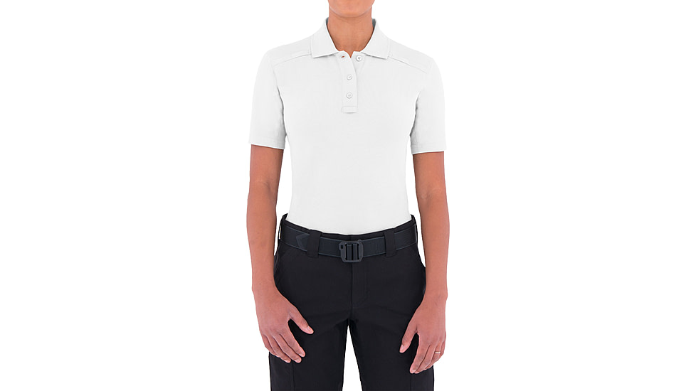 First Tactical Cotton Short Sleeve Polo With Pen Pocket - Womens, White, Extra Large, 122508-010-XL