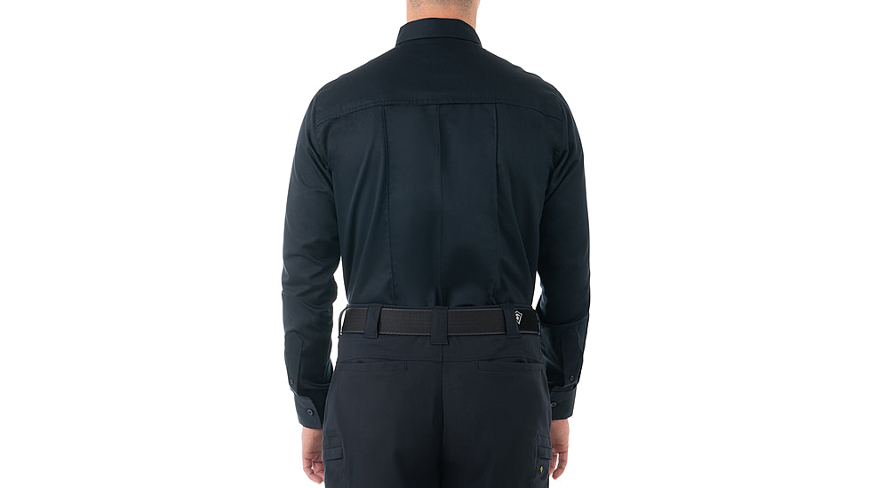 First Tactical Cotton Station Long Sleeve Shirt - Mens, Midnight Blue, Short/Large, 111009-729-L-S