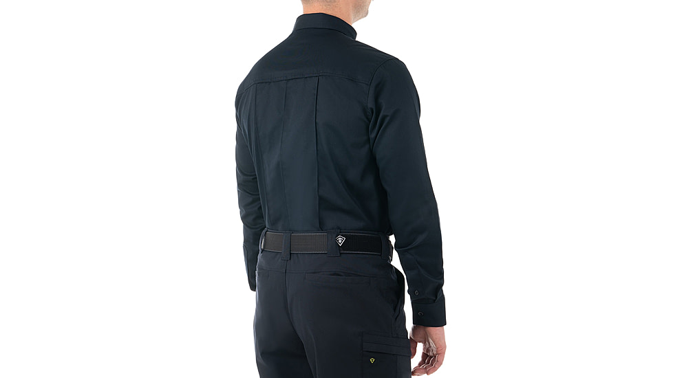 First Tactical Cotton Station Long Sleeve Shirt - Mens, Midnight Blue, Short/Large, 111009-729-L-S