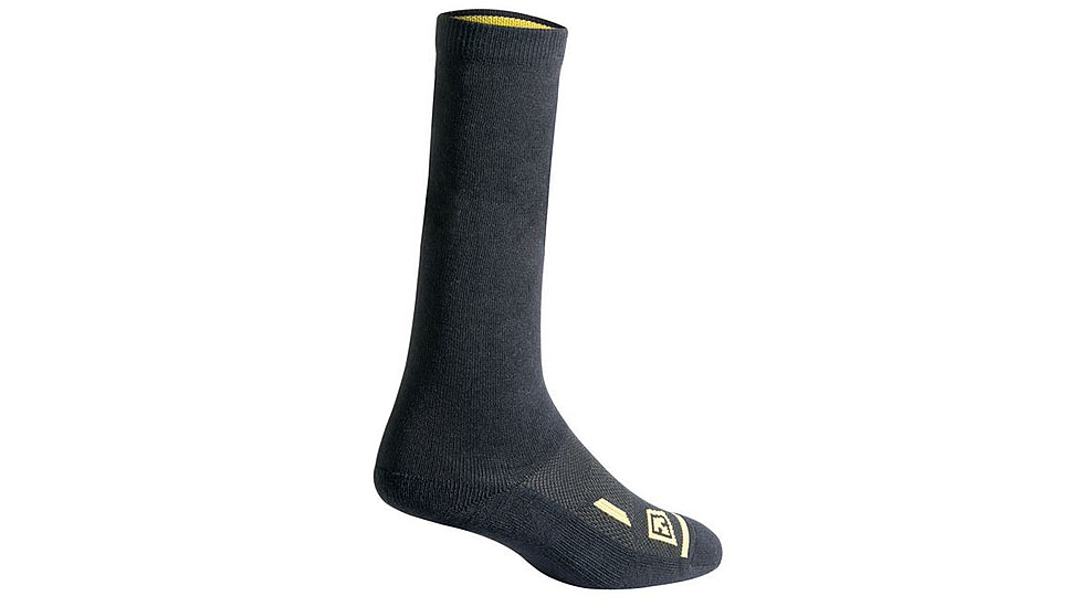 First Tactical Ctn 6in Duty Socks 3-Pk, Black, Small/Medium 160001-019-S/M
