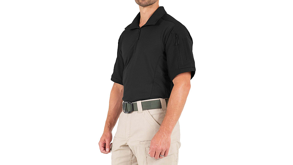 First Tactical Defender Short Sleeve Shirt - Mens, Tall, Black, Extra Large, 112017-019-XL-T