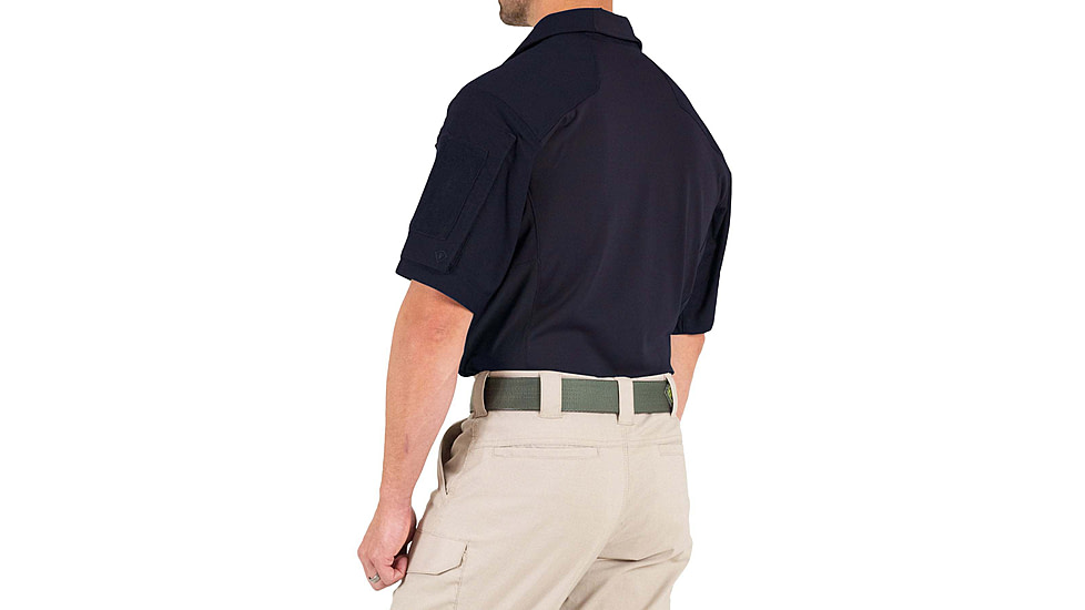 First Tactical Defender Short Sleeve Shirt - Mens, Tall, Midnight Navy, Large, 112017-729-L-T