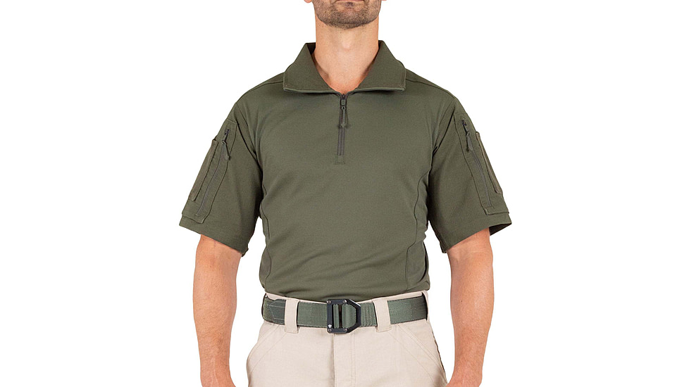 First Tactical Defender Short Sleeve Shirt - Mens, Tall, OD Green, 3XL, 112017-830-3XL-T