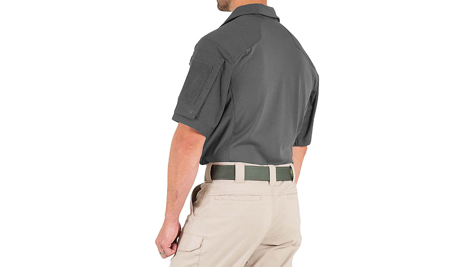 First Tactical Defender Short Sleeve Shirt - Mens, Tall, Wolf Grey, Extra Large, 112017-036-XL-T