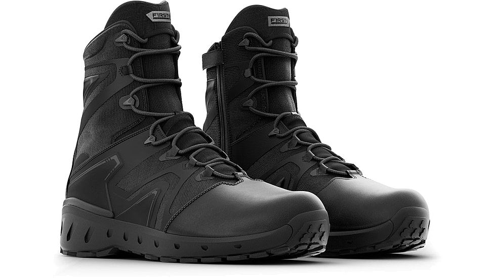 First Tactical AERO-TAC 8in Polishable Toe Side-Zip Tactical Boots - Mens