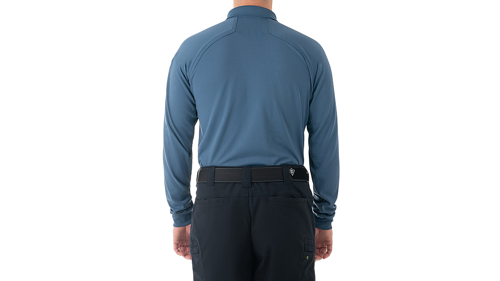 First Tactical Performance Long Sleeve Polo - Men's, Regular, French Blue, 3XL, 111503-484-3XL-R