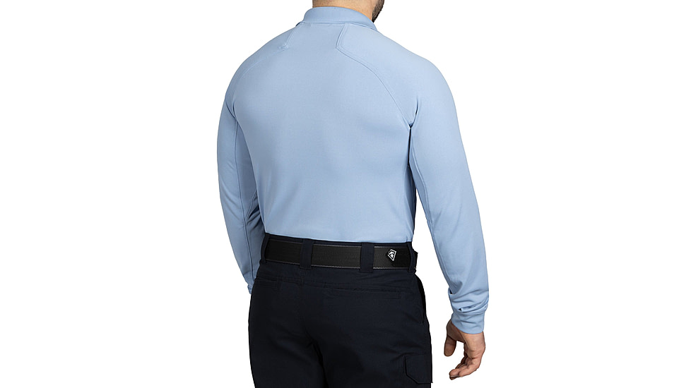 First Tactical Performance Long Sleeve Polo - Mens, Medium Blue, Regular/3XL, 111503-781-3XL