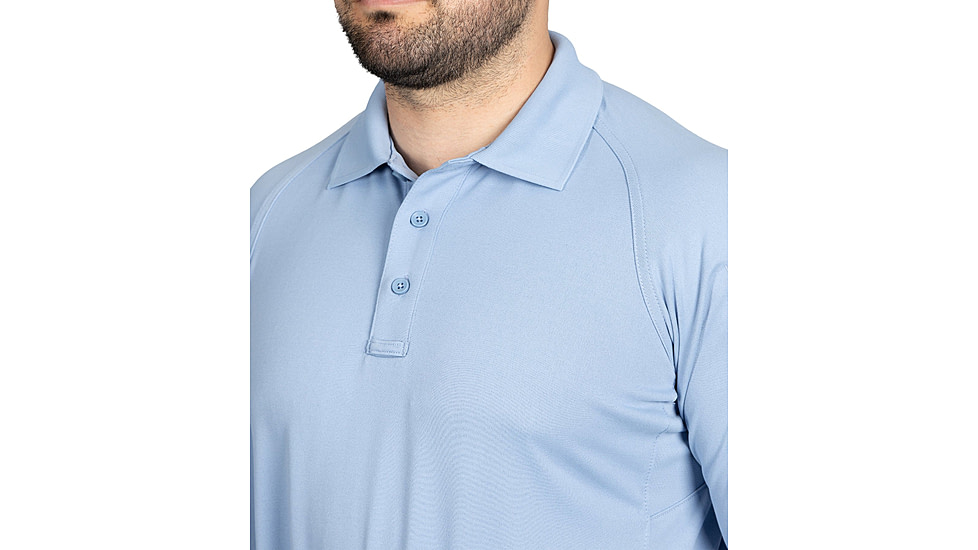 First Tactical Performance Long Sleeve Polo - Men's, Regular, Medium Blue, 3XL, 111503-781-3XL-R