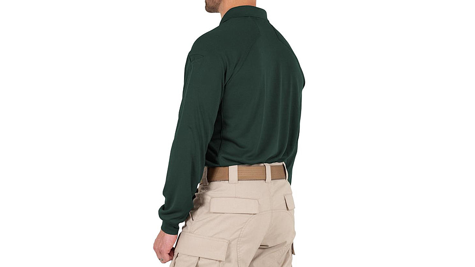 First Tactical Performance Long Sleeve Polo - Mens, Spruce Green, 2XL, 111503-812-XXL