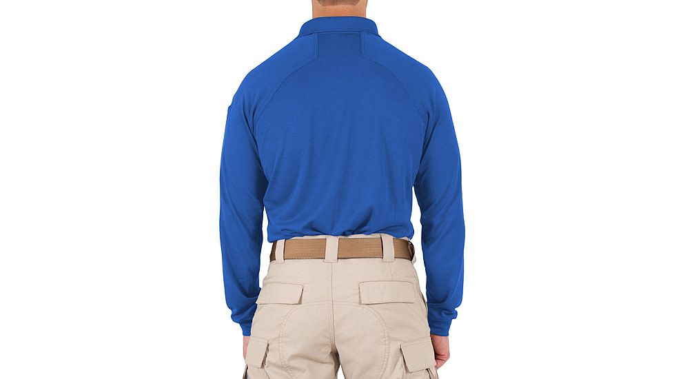 First Tactical Performance Long Sleeve Polo - Mens, Regular, Academy Blue, 6XL, 111503-691-6XL-R